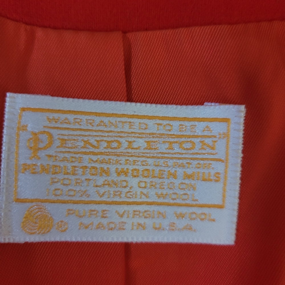 Pendleton Red Wool Womens Blazer - image 4